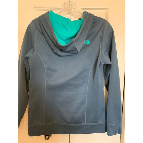 The North Face pullover hoodie 1/2 dome size small gray blue - Picture 3 of 8